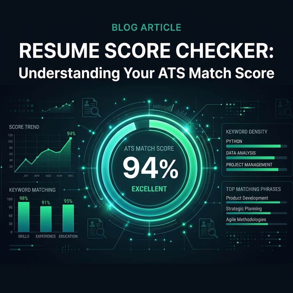 Resume Score Checker: What Your ATS Match Score Really Means (And How to Fix It)